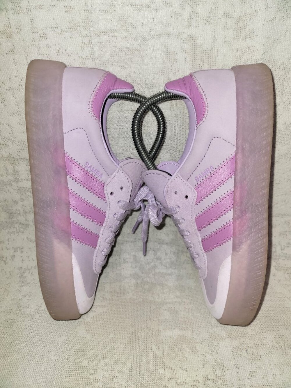 Adidas Sambae Samba OG Preloved Purple Lilac Tan Gum JS3955 Women's Size 6.5 - Picture 8 of 15